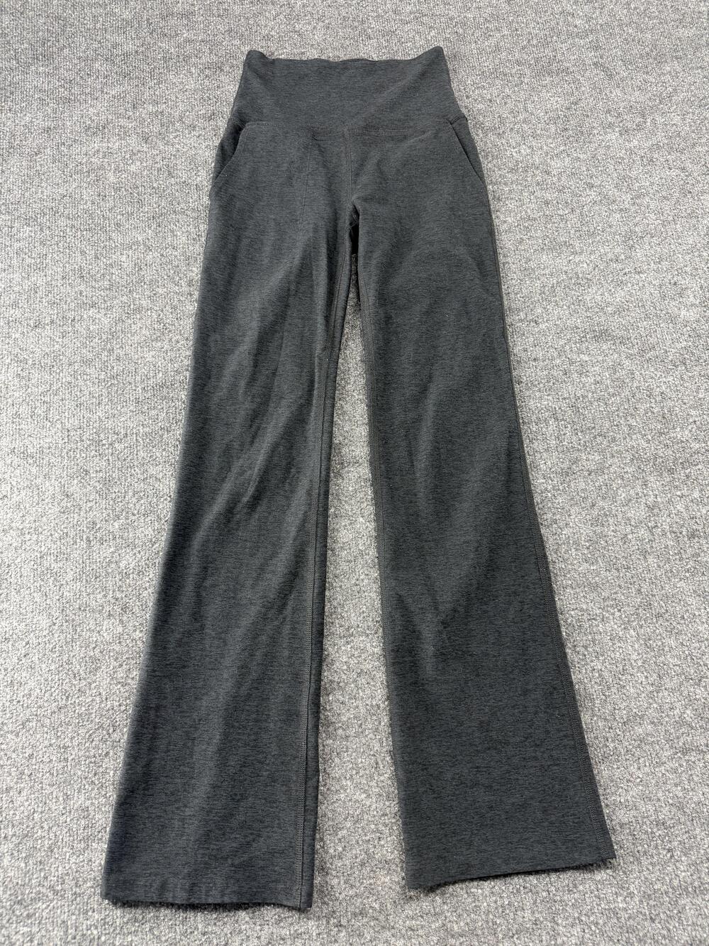 Beyond Yoga Pants Womens Small Gray High Rise Flare Leg Yoga Made USA - Picture 4 of 9